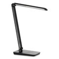 Safco Vamp LED Wireless Charging Lamp, Multi-pivot Neck, 16.75 in. High, Black 1009BL